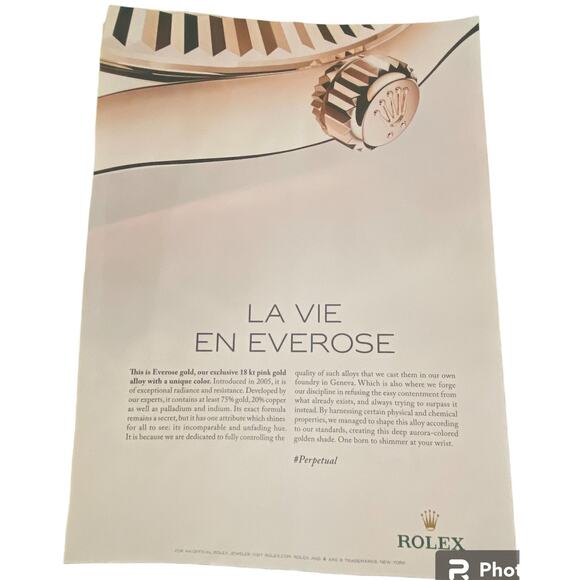 Rolex Dolce Gabbana Print Ad Campaign Summer 2024 8x10 Frame Ready Original - Picture 1 of 4